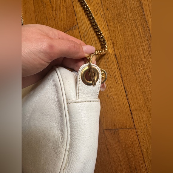 80s Vintage White Paloma Picasso Handbag with Chain Strap - Picture 8 of 13